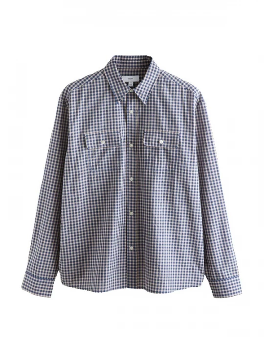 Foto van product Next Overhemd navy / poederroze / wit