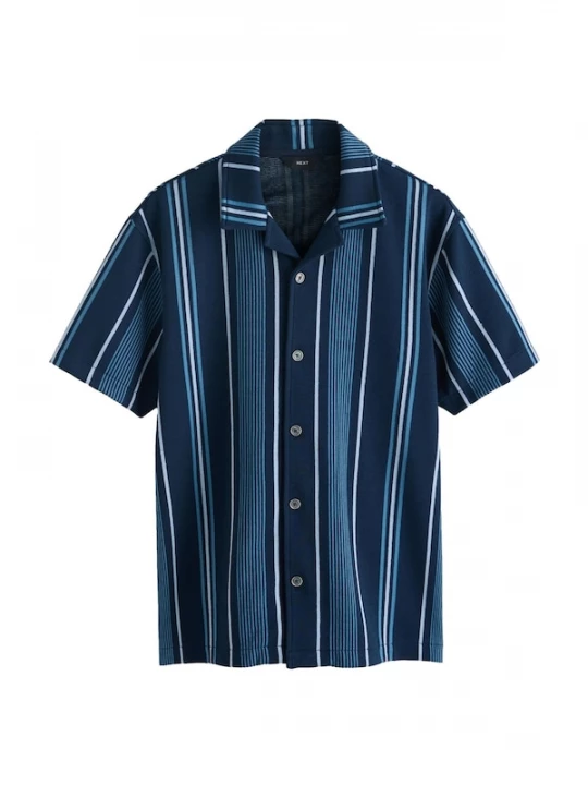 Foto van product Next Overhemd navy / royal blue / koningsblauw / pastelblauw