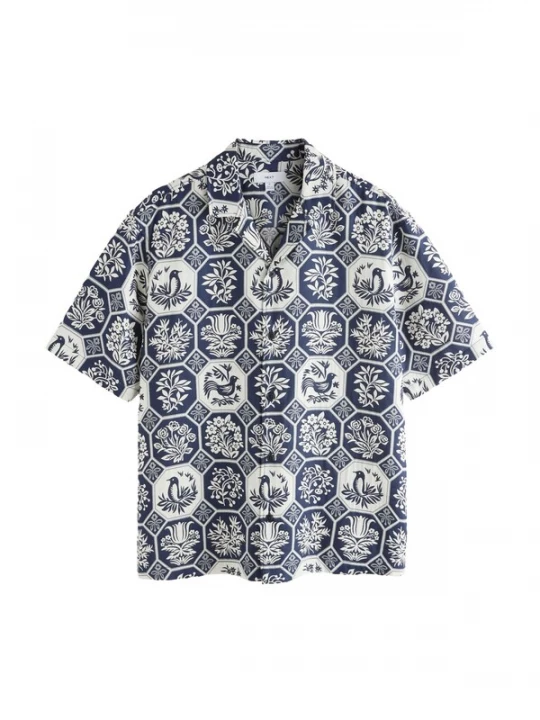 Foto van product Next Overhemd navy / wit