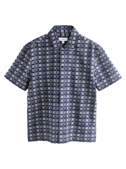 Foto van product Next Overhemd navy / zwart / wit
