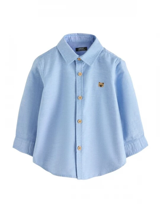 Foto van product Next Overhemd 'Oxford' blauw / bruin