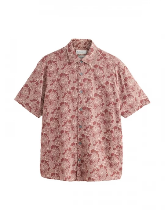 Foto van product Next Overhemd roestbruin / offwhite