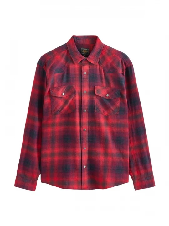 Foto van product Next Overhemd rood / merlot / zwart