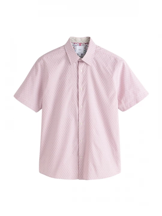 Foto van product Next Overhemd rosa / kersrood / wit