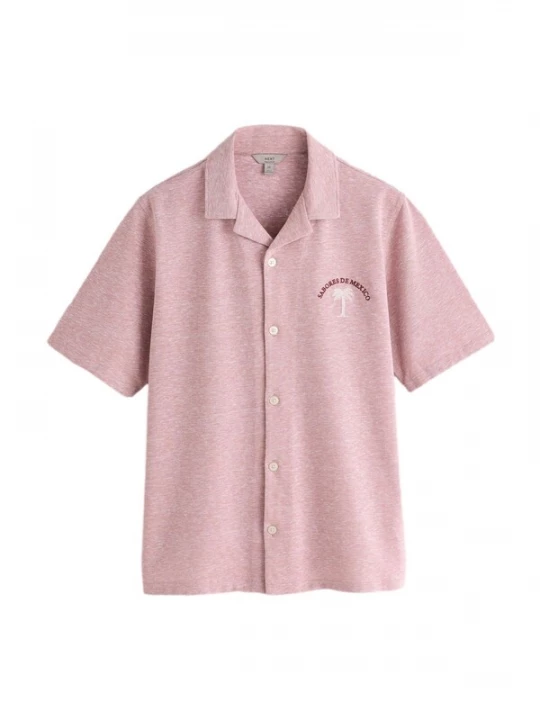 Foto van product Next Overhemd roze gemêleerd / kersrood / wit