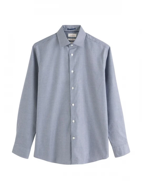 Foto van product Next Overhemd smoky blue / wit