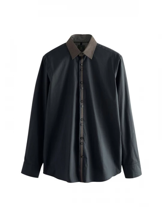 Foto van product Next Overhemd taupe / zwart
