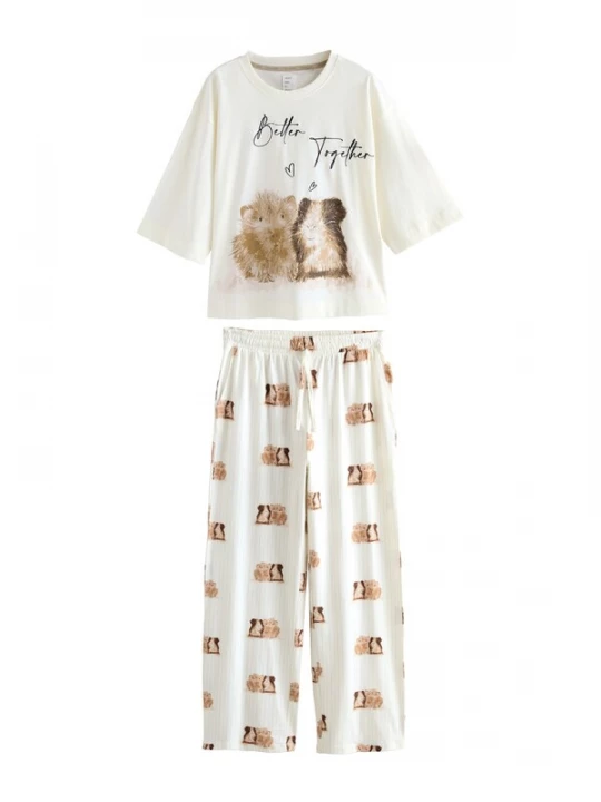 Foto van product Next Pyjama beige / crème / bruin