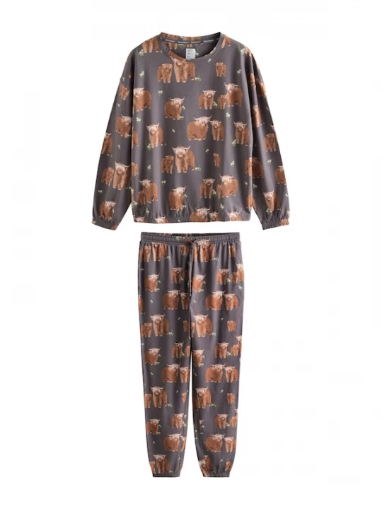 Foto van product Next Pyjama bruin / aardetinten / groen / offwhite