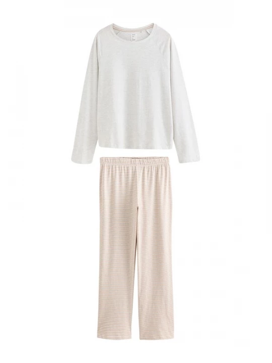 Foto van product Next Pyjama camel / grijs gemêleerd