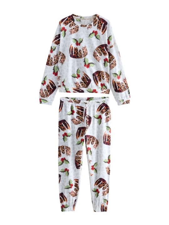 Foto van product Next Pyjama crème / bruin / groen / rood