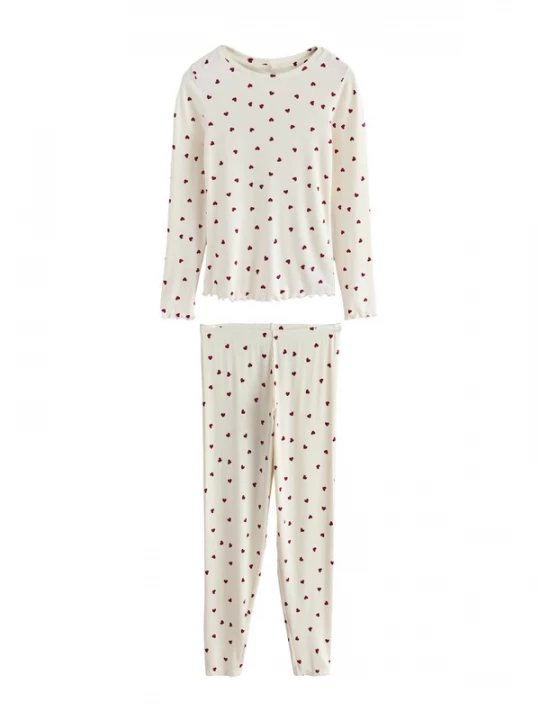 Foto van product Next Pyjama crème / donkerrood