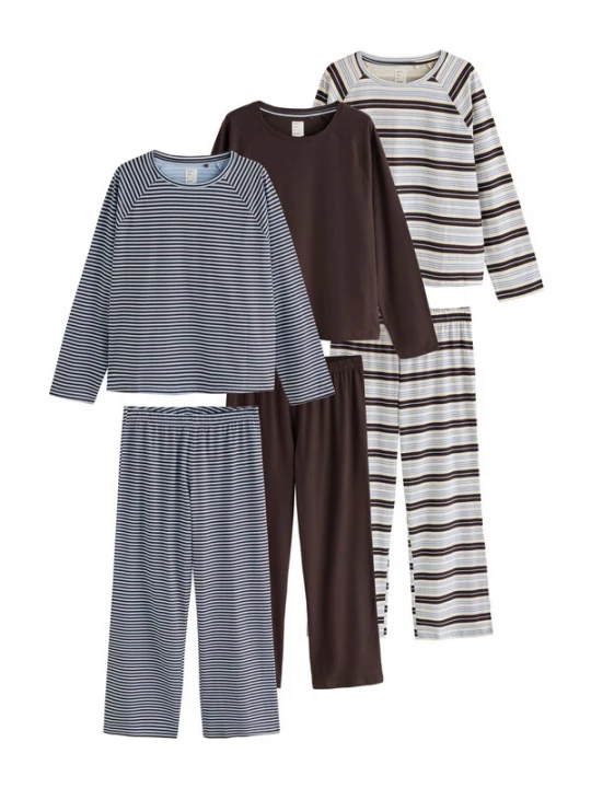Foto van product Next Pyjama crème / lichtblauw / bruin