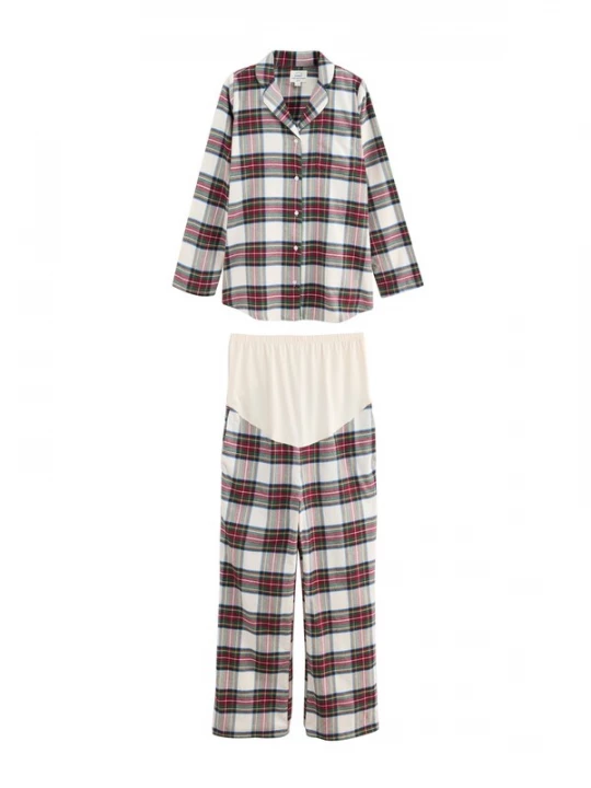 Foto van product Next Pyjama ecru / kaki / rood