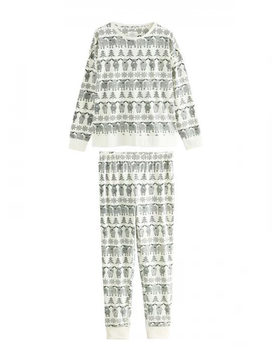 Foto van product Next Pyjama ecru / zwart