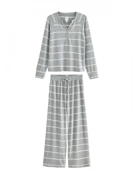 Foto van product Next Pyjama grijs / wit
