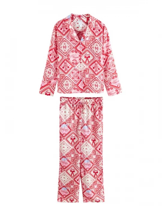 Foto van product Next Pyjama hemelsblauw / rosa / rood / wolwit