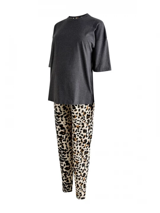 Foto van product Next Pyjama lichtbeige / bruin / donkergrijs / zwart