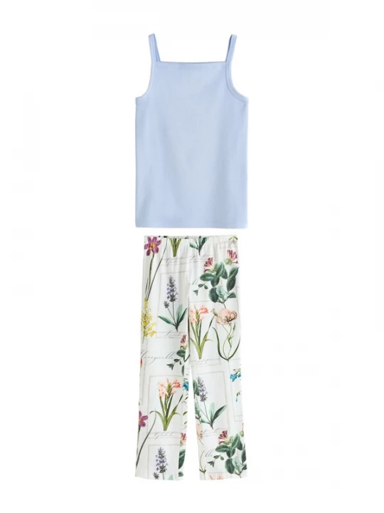 Foto van product Next Pyjama lichtblauw / groen / rosa / wit