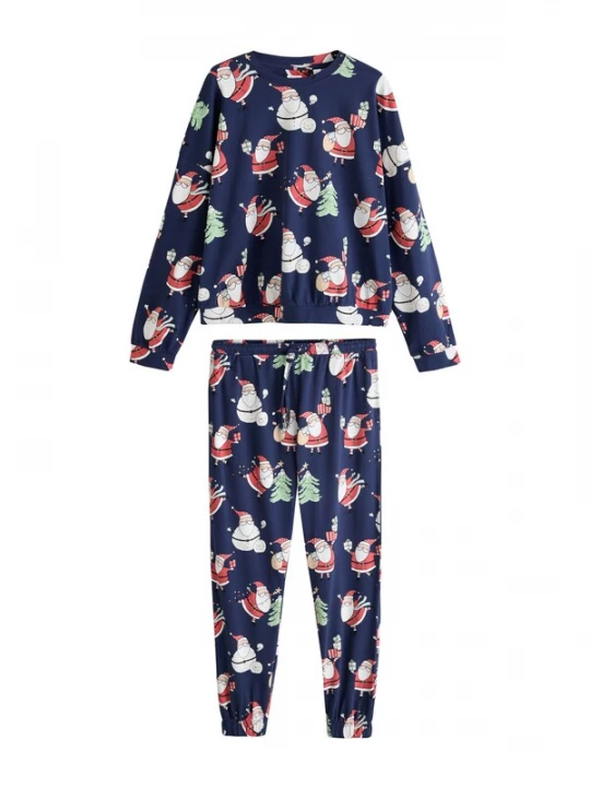 Foto van product Next Pyjama 'Matching Family Christmas' navy / pastelgroen / rood / wit