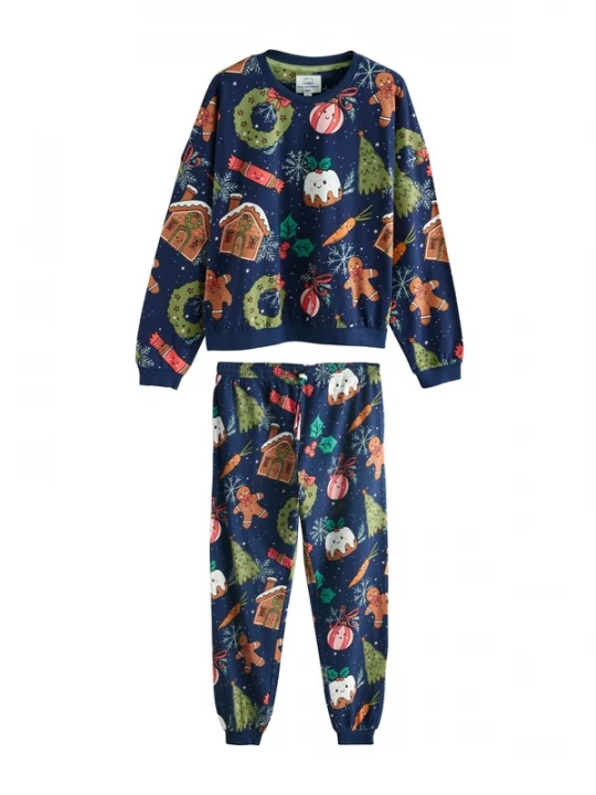 Foto van product Next Pyjama navy / lichtbruin / groen / rood