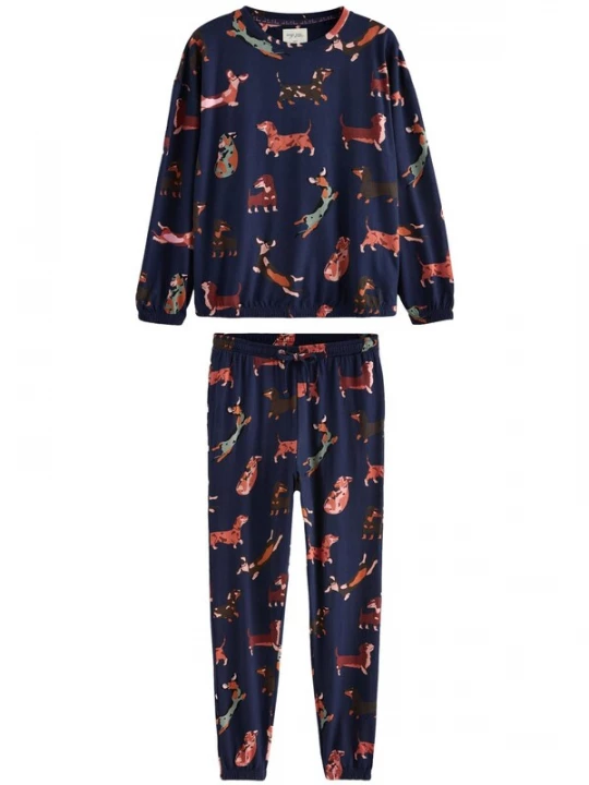 Foto van product Next Pyjama navy / lichtgroen / pastelrood / donkerrood