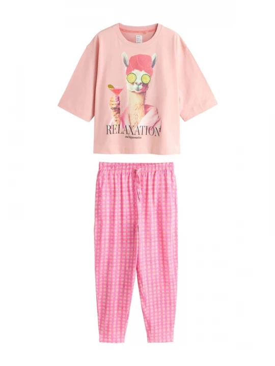 Foto van product Next Pyjama beige / pink / rosa