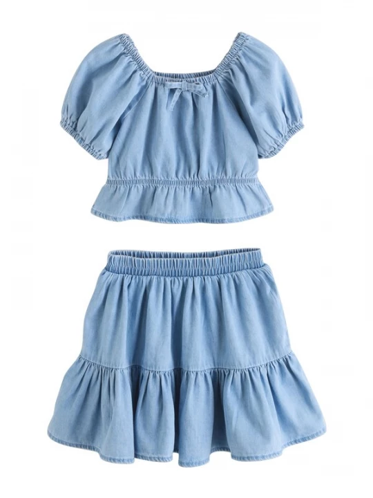 Foto van product Next Set blauw denim
