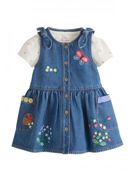 Foto van product Next Set blauw denim / geel / groen / offwhite