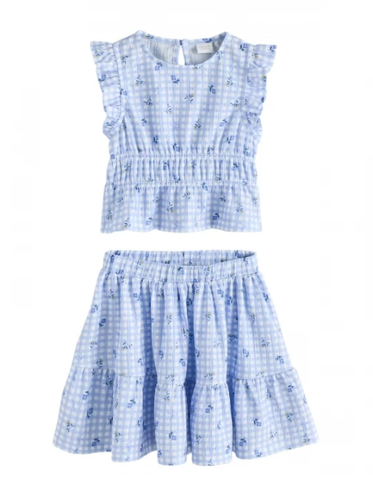 Foto van product Next Set 'Co-Ord' blauw / lichtblauw / wit