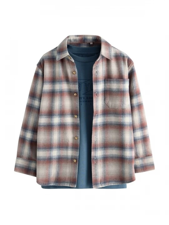 Foto van product Next Set ecru / navy / duifblauw / bruin