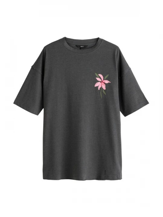 Foto van product Next Shirt antraciet / oranje / rosa