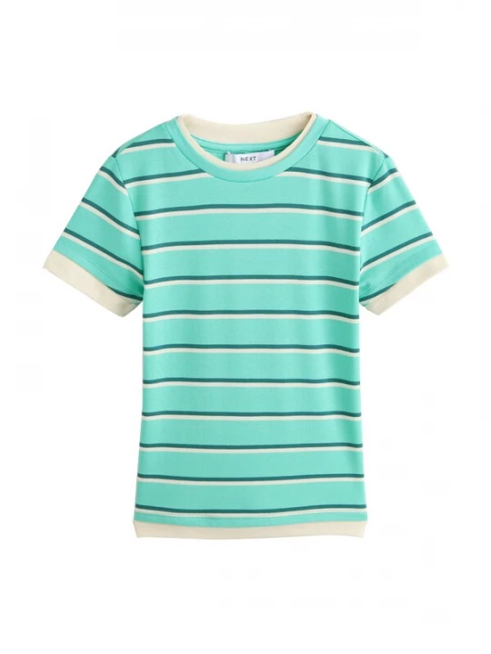 Foto van product Next Shirt aqua / cyaan blauw / offwhite