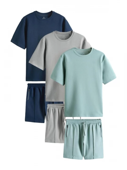 Foto van product Next Shirt aqua / donkerblauw / lichtgrijs