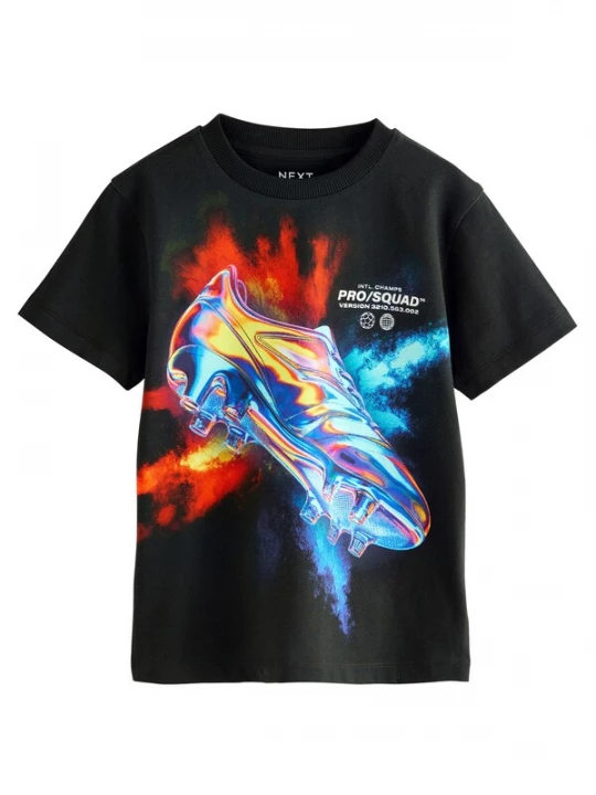 Foto van product Next Shirt aqua / geel / rood / zwart