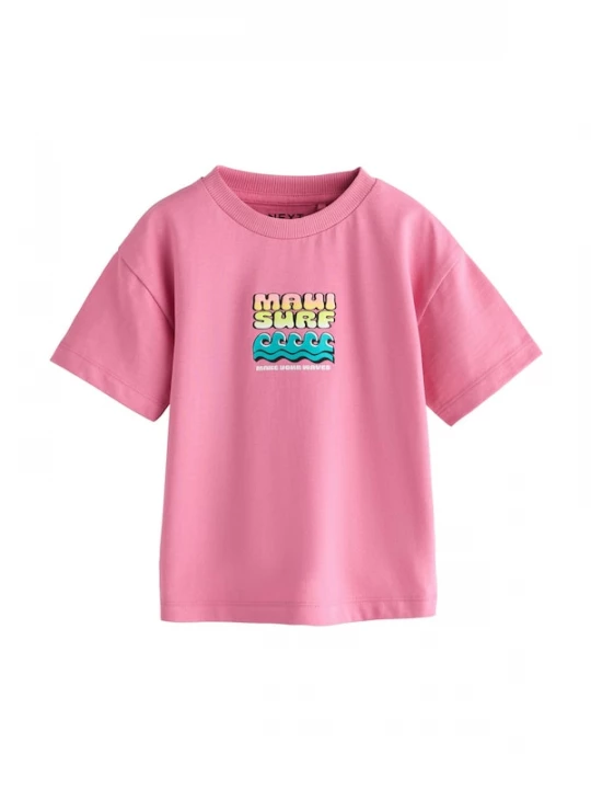 Foto van product Next Shirt aqua / lichtroze / zwart / wit