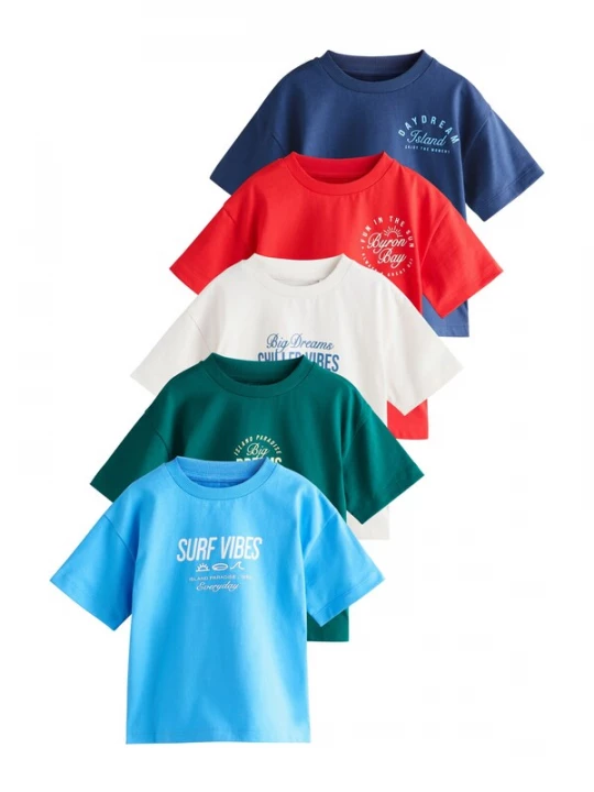 Foto van product Next Shirt azuur / donkerblauw / smaragd / rood / wit
