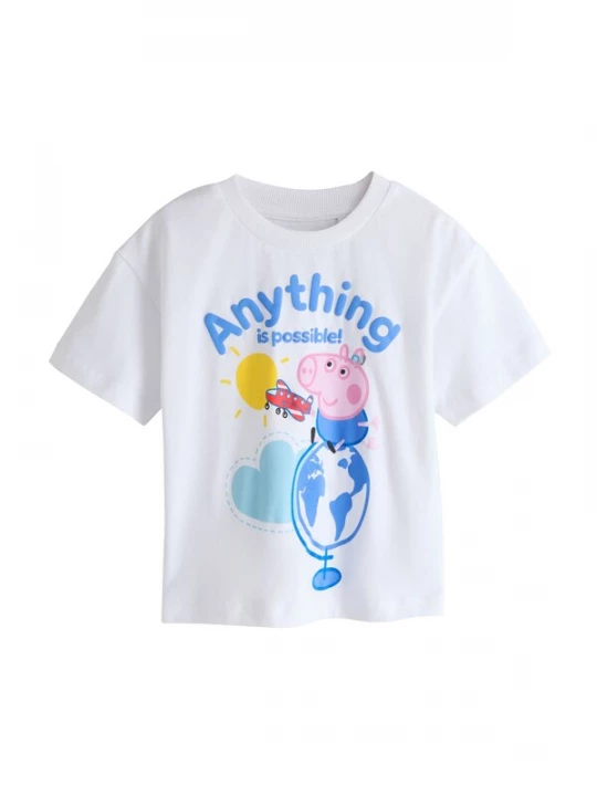 Foto van product Next Shirt azuur / geel / lichtroze / wit