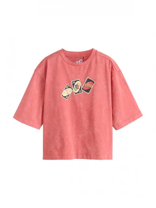 Foto van product Next Shirt azuur / geel / zalm roze / zwart