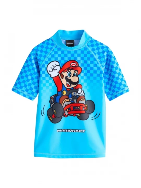 Foto van product Next Shirt azuur / rood / zwart / wit