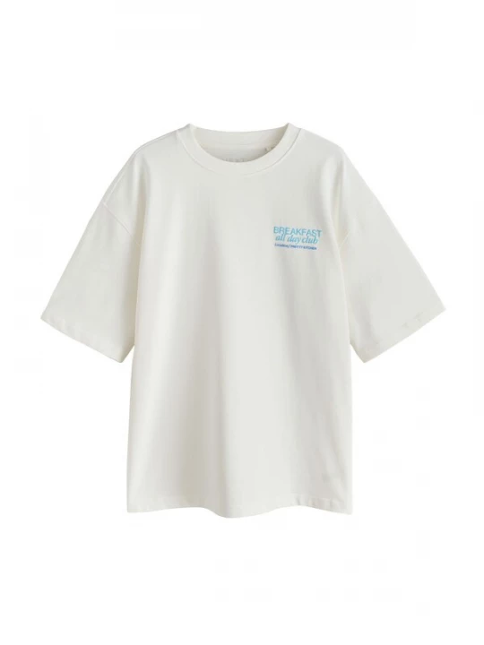 Foto van product Next Shirt ecru / lichtblauw / lichtoranje