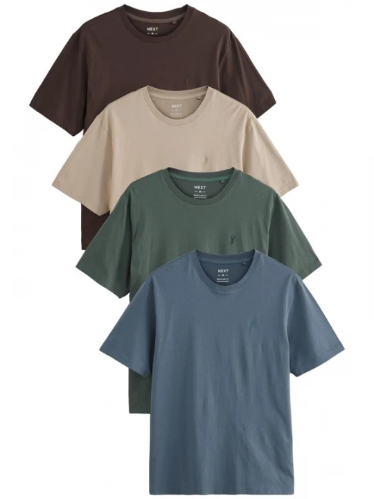 Foto van product Next Shirt beige / blauw / donkerbruin / donkergroen