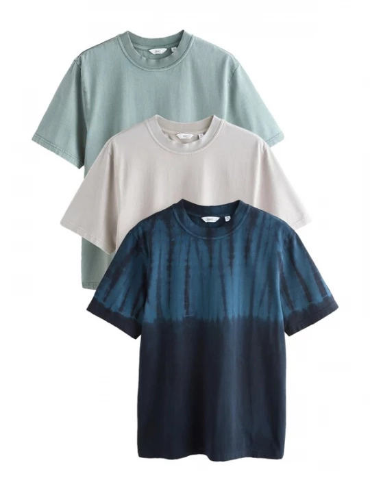 Foto van product Next Shirt beige / blauw / marine / mintgroen
