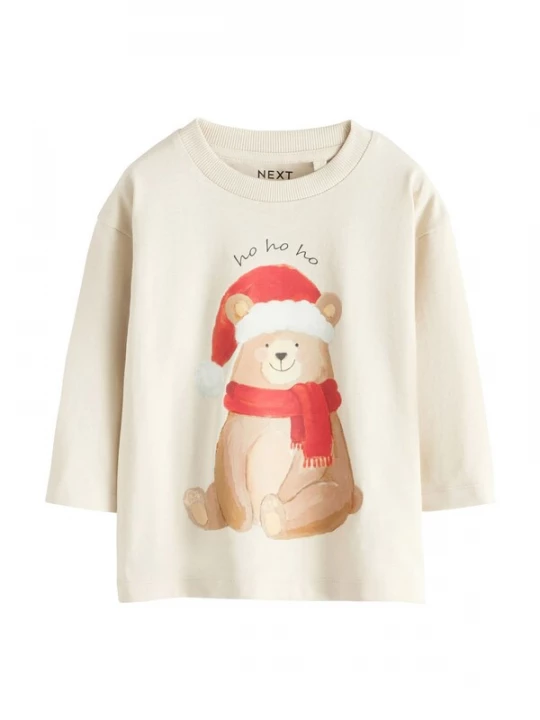 Foto van product Next Shirt beige / crème / rood
