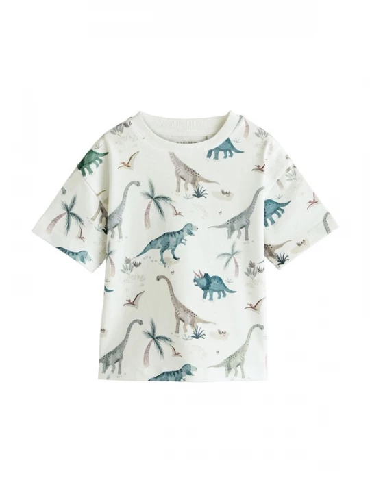 Foto van product Next Shirt beige / greige / jade groen / wit