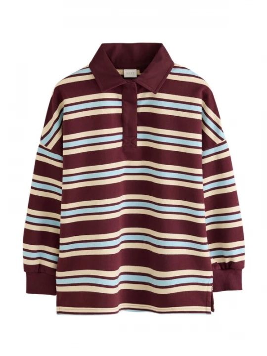 Foto van product Next Shirt beige / lichtblauw / donkerbruin