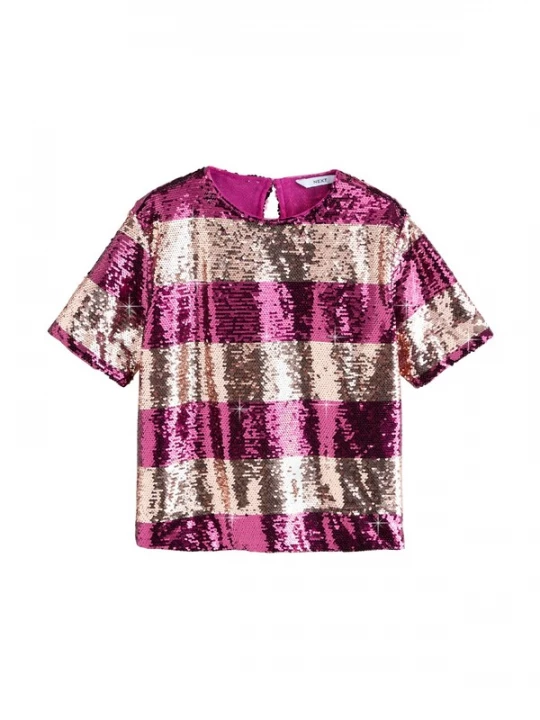 Foto van product Next Shirt beige / magenta