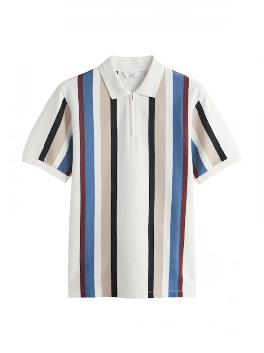 Foto van product Next Shirt beige / saffier / zwart / wit