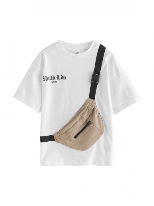 Foto van product Next Shirt beige / zwart / wit
