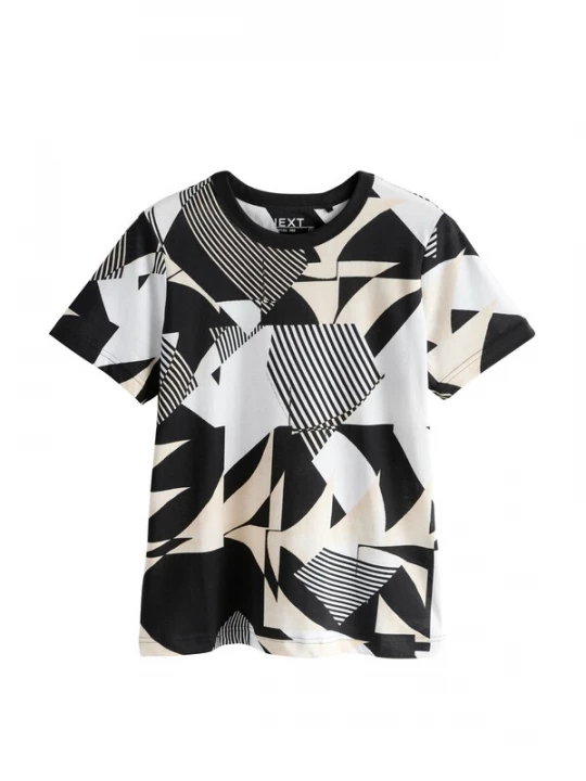 Foto van product Next Shirt beige / zwart / wit